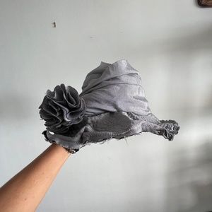Women gray couture hat - accessory